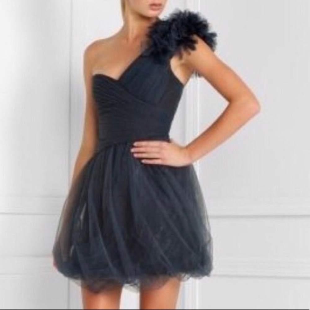 BCBG Dark Blue Grey Dress BNWT Sz 6